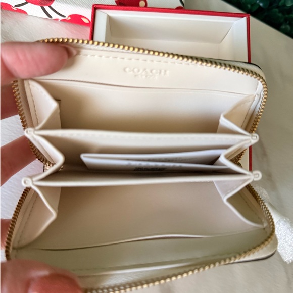 Coach Cherry Print Wallet - White and Red - Picture 4 of 4